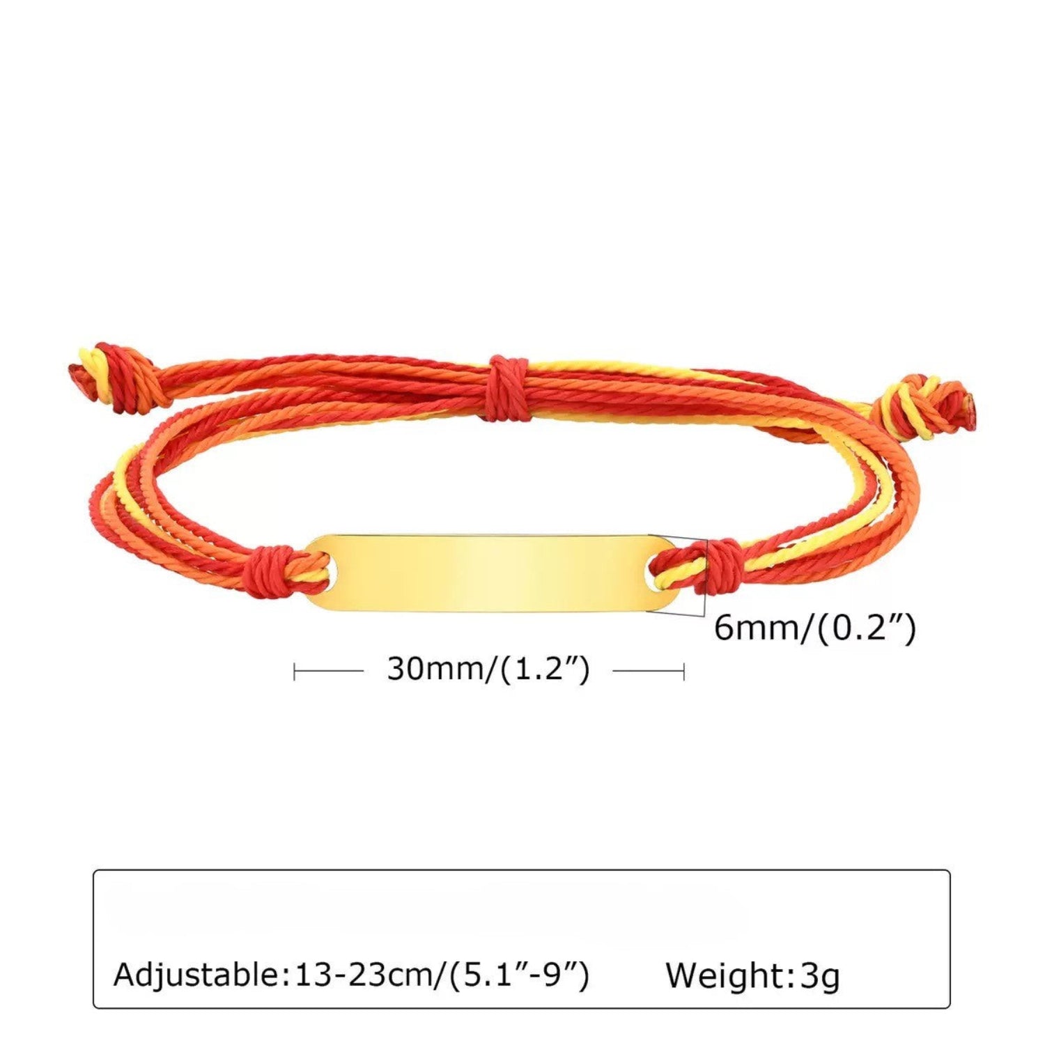 PERSONALIZED ENGRAVED NAME RED BRACELET JLTNE0014