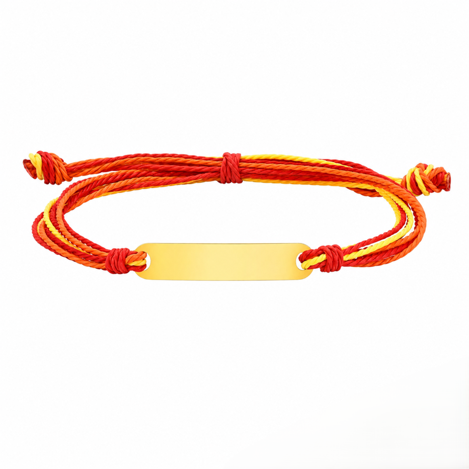 PERSONALIZED ENGRAVED NAME RED BRACELET JLTNE0014