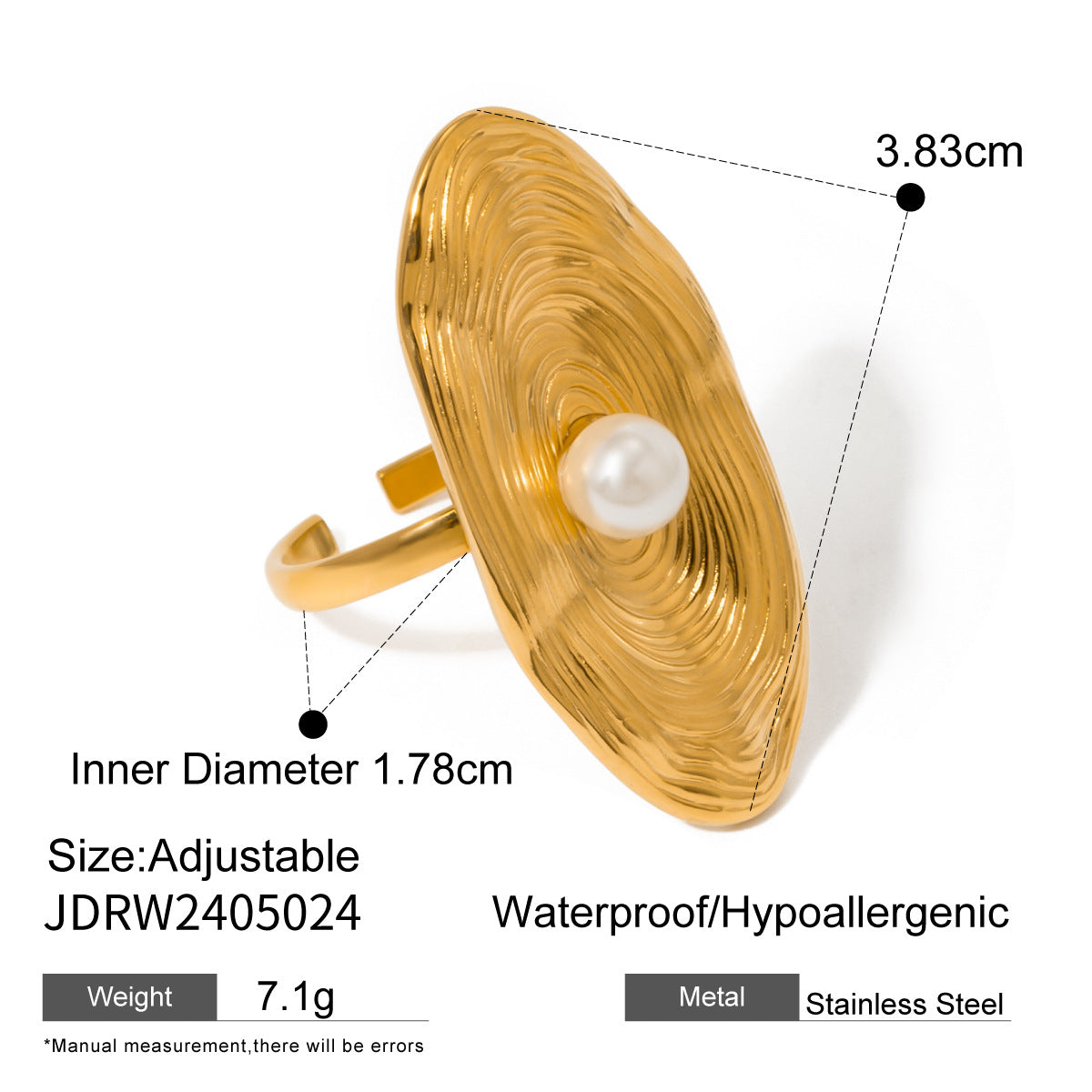 Just Lil Things Artificial Gold Rings JLTR0341