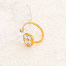 Minimalist Floral Design Gold Ring JLTR0494