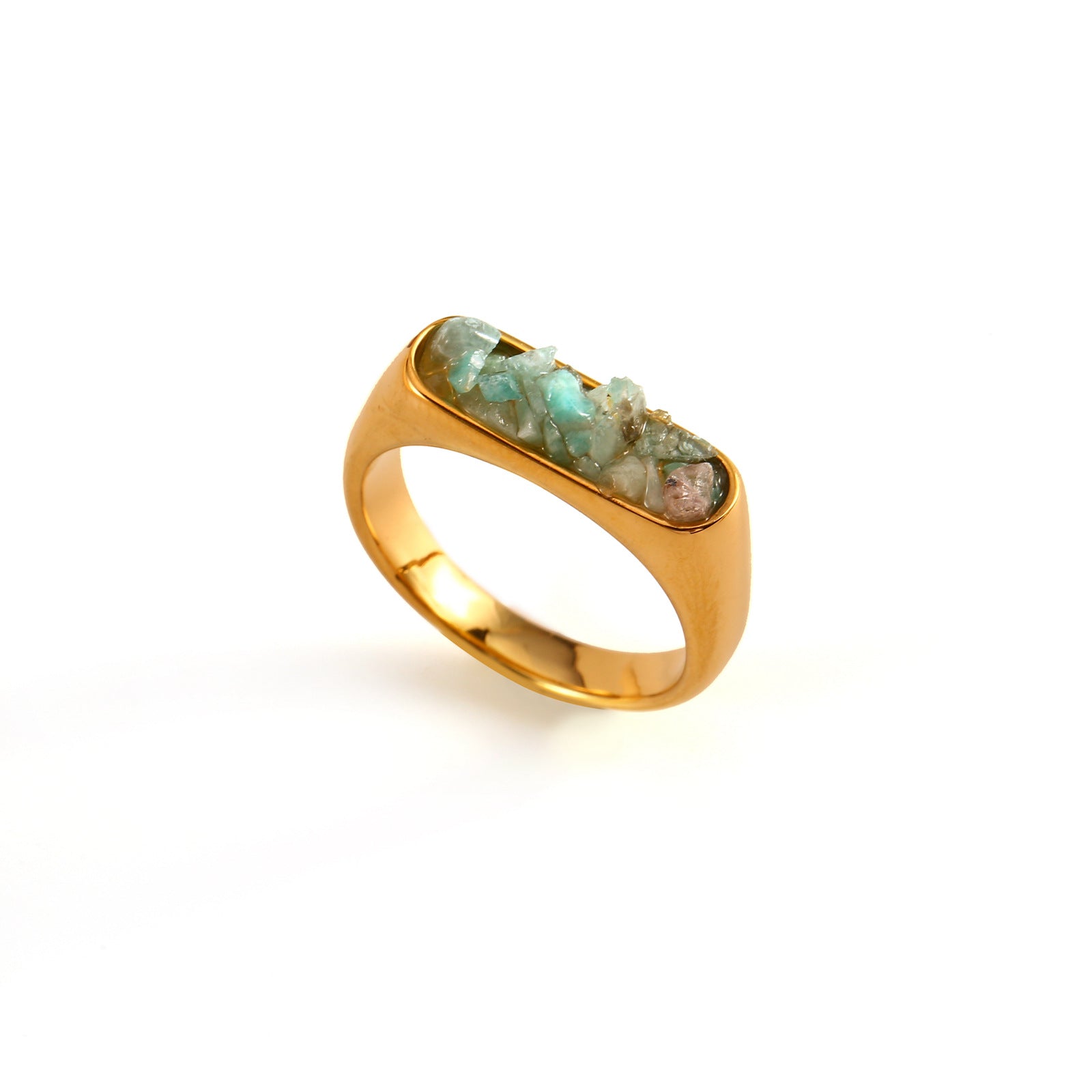 natural gravel ring JLTR0547