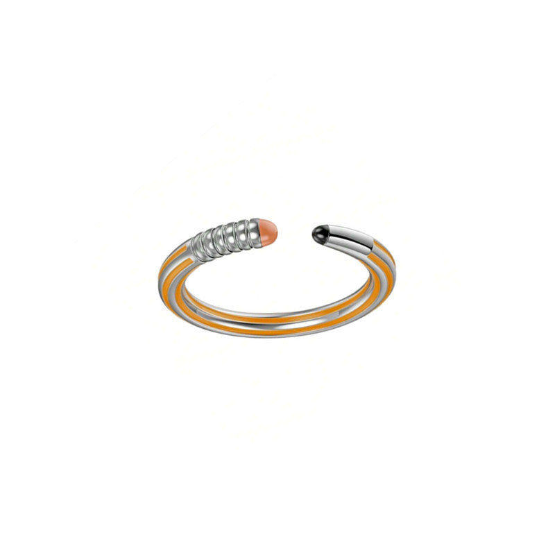 Creative Pencil Silver Ring JLTR0549