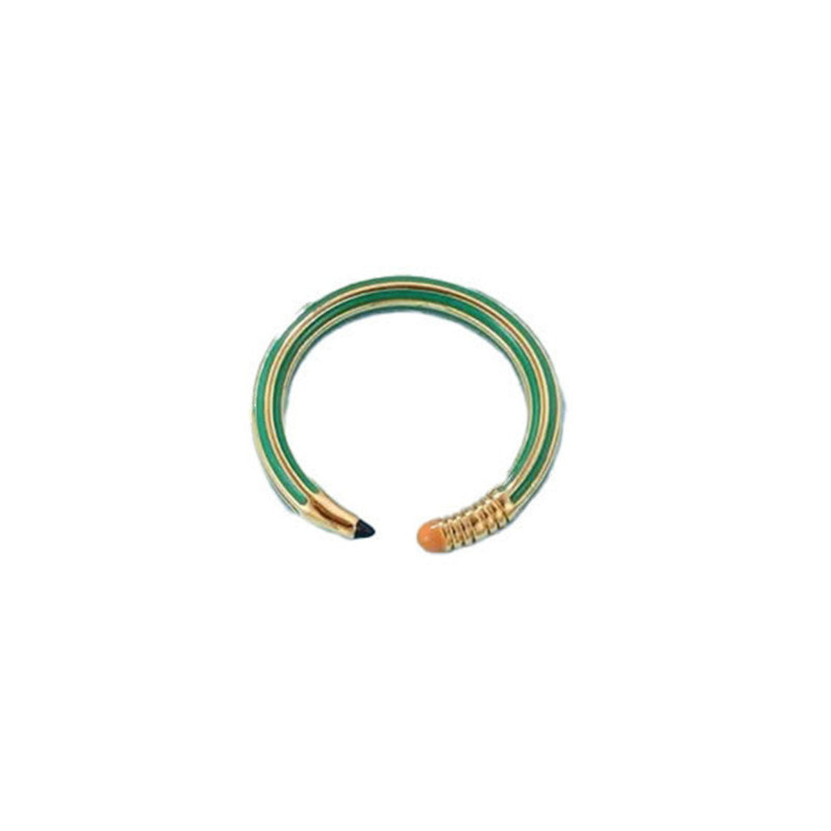 Green Pencil Gold Ring JLTR0550