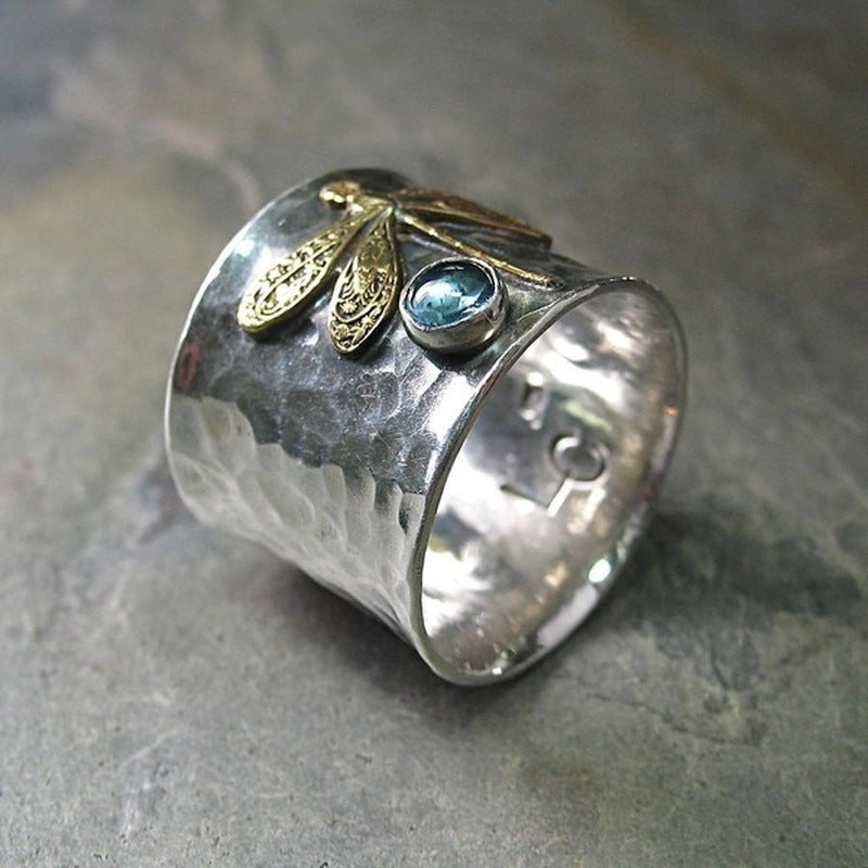 Hammered Dragonfly Ring JLTR0555