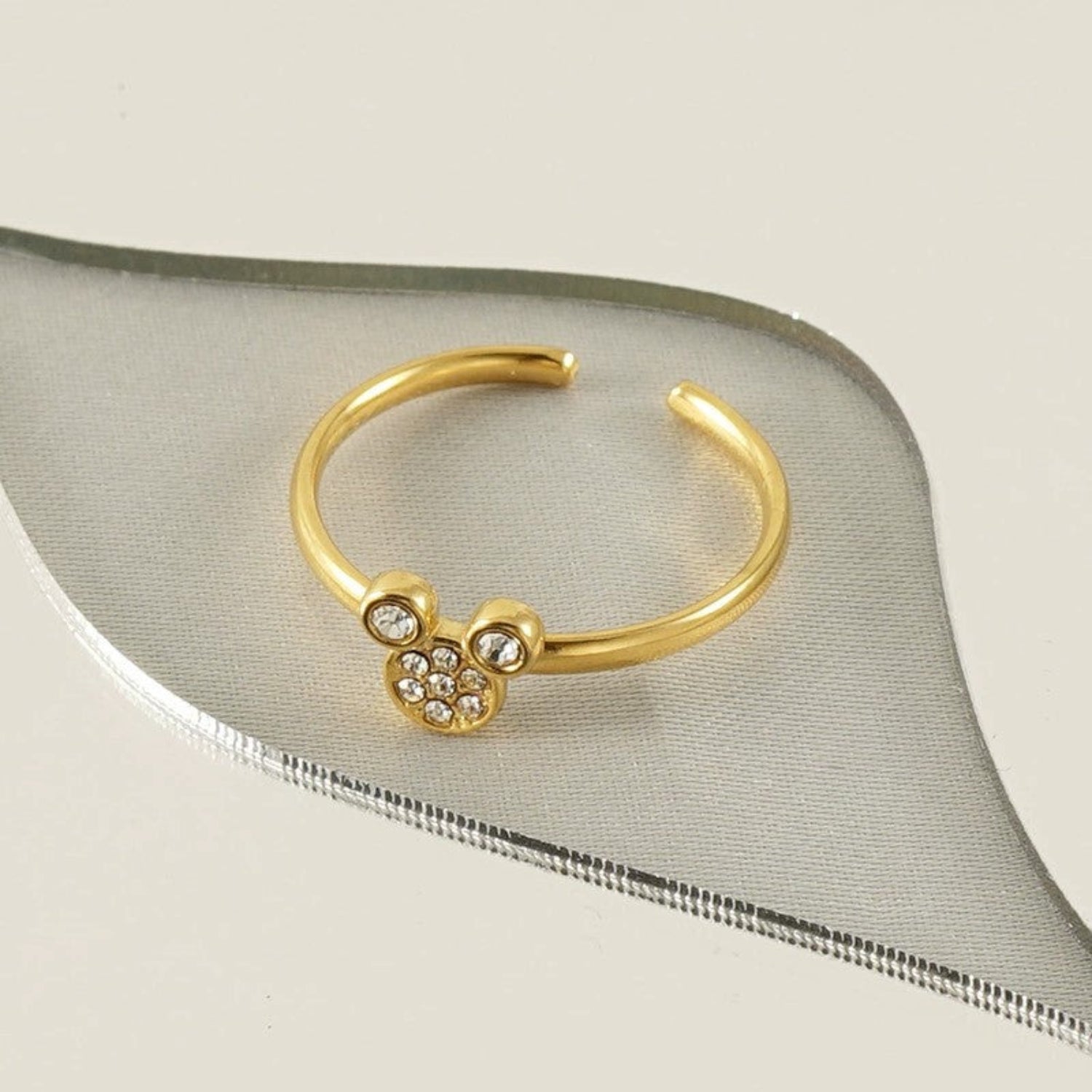 Sparkle Bear Adjustable Ring JLTR0613
