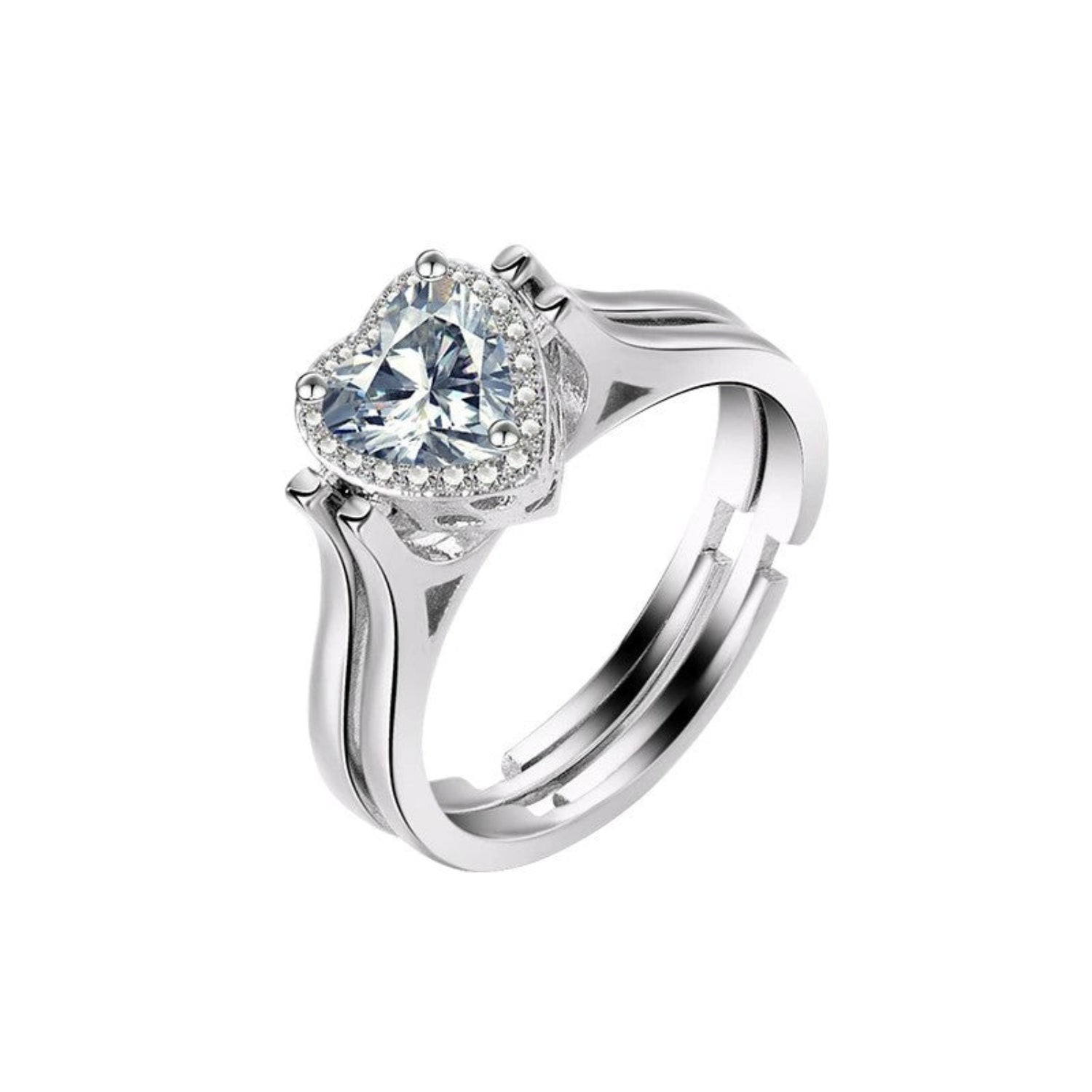 Twilight Heart Magic Ring – Two-in-One Adjustable Charm JLTR0640