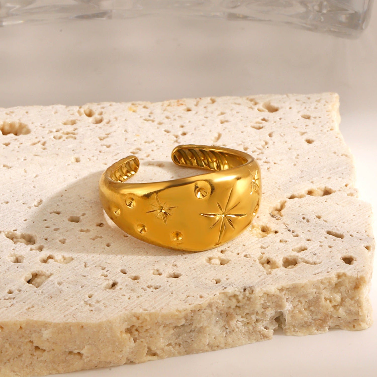 Golden Celestial Star Dome Ring JLTR0753