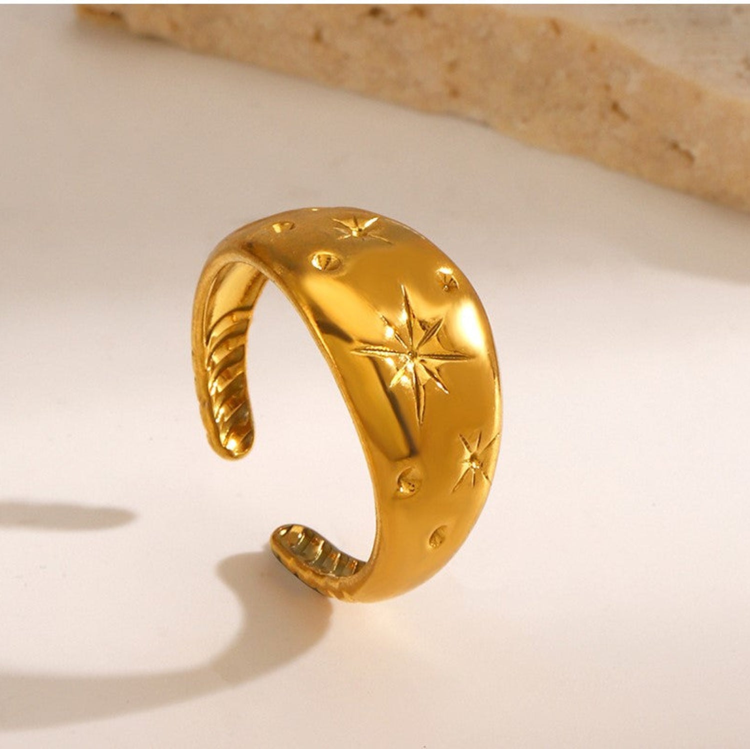 Golden Celestial Star Dome Ring JLTR0753