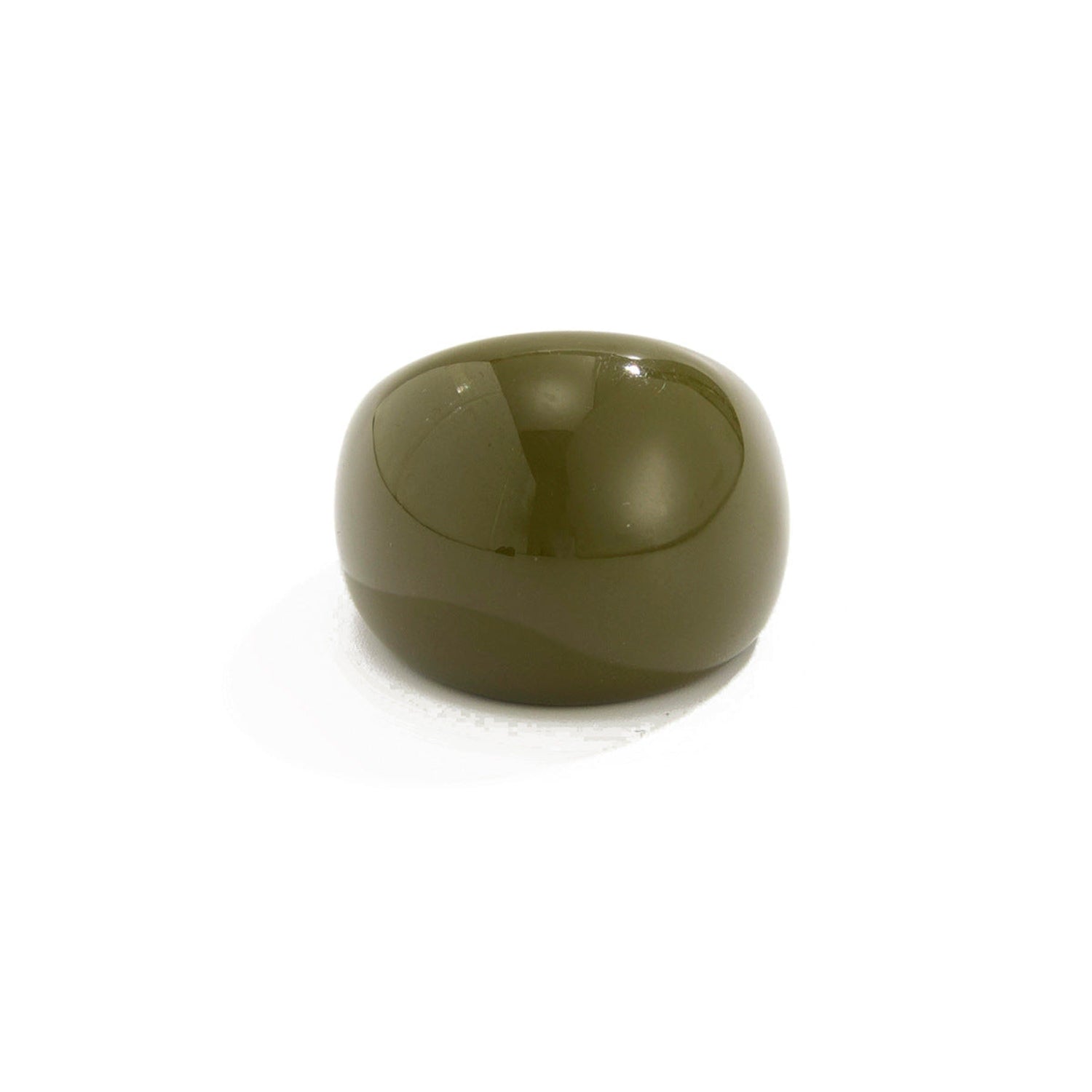 Olive Green Contemporary Statement Ring JLTR0772