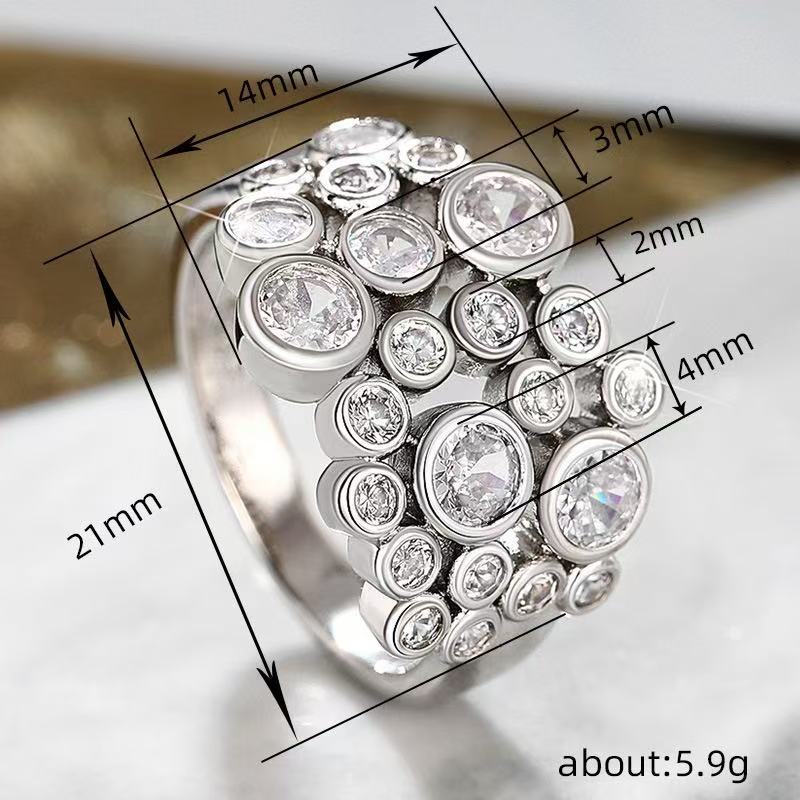Modern Bubble Design Gemstone Ring JLTR0782