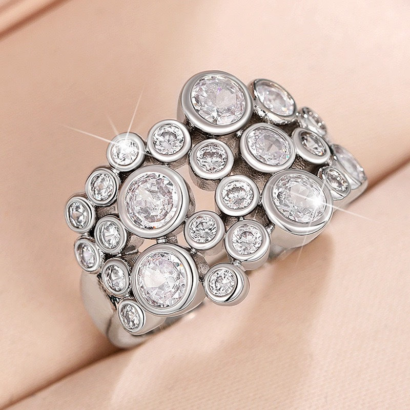 Modern Bubble Design Gemstone Ring JLTR0782
