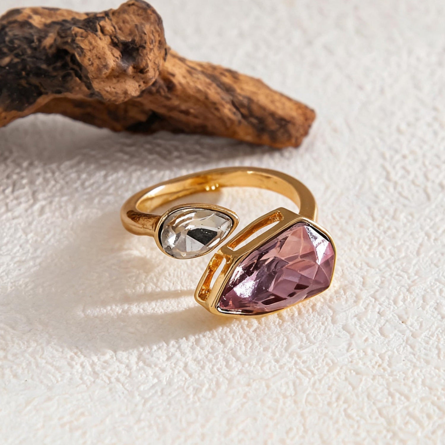 Purple Chic Teardrop Open Ring JLTR0801