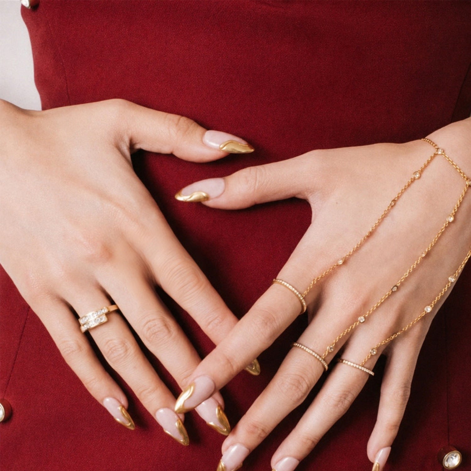 Elegant Cascading Multi Chain Rings JLTR0805