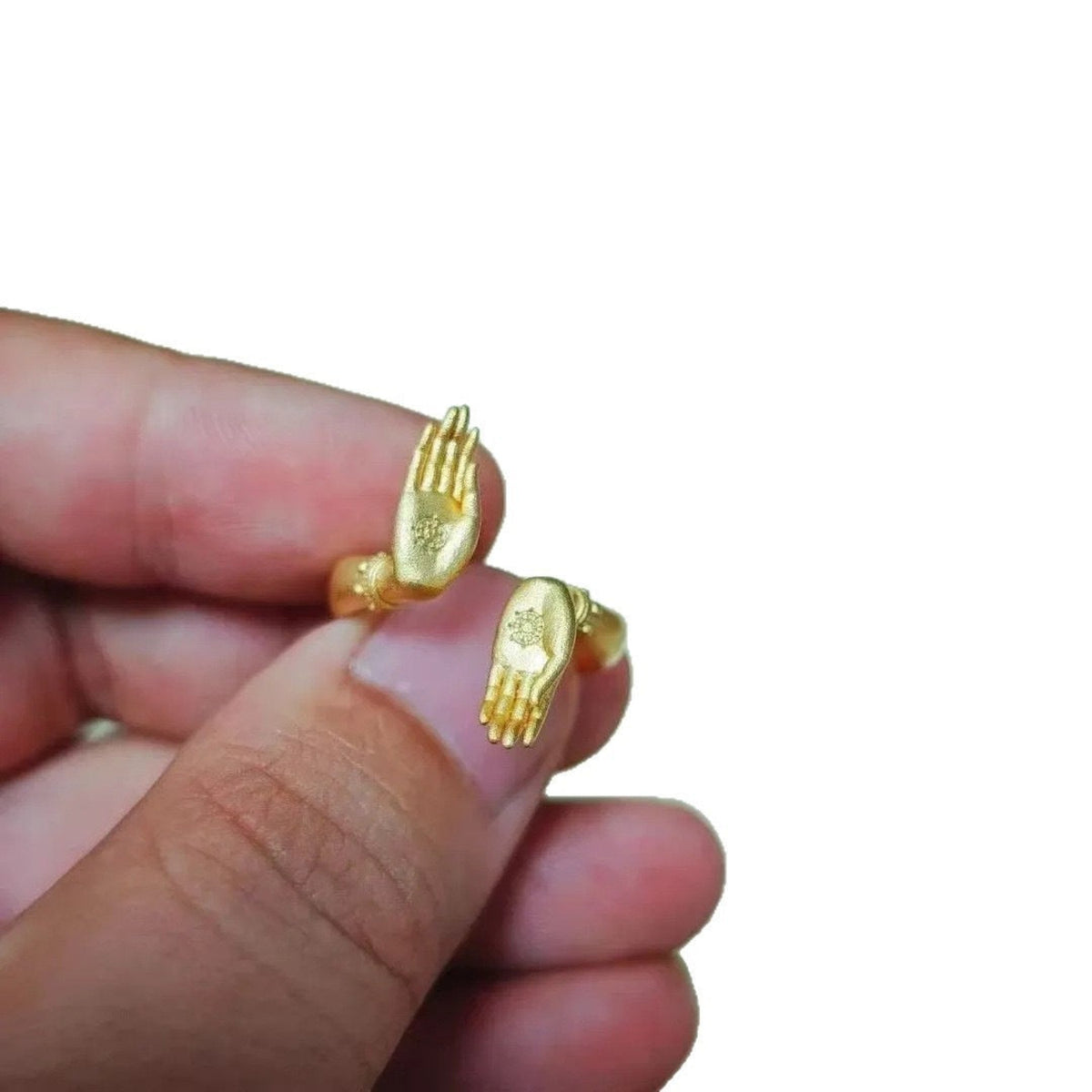 Gold Hand Spiritual Open Ring JLTR0813