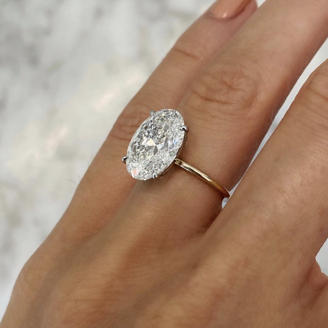 Gold Round Crystal Solitaire Ring JLTR0816