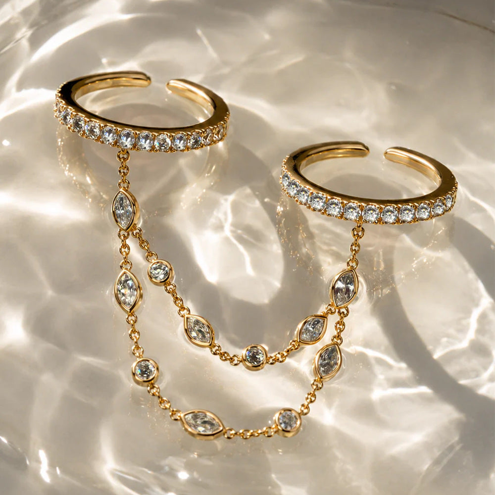 Gold Chain-Linked Ring JLTR0821