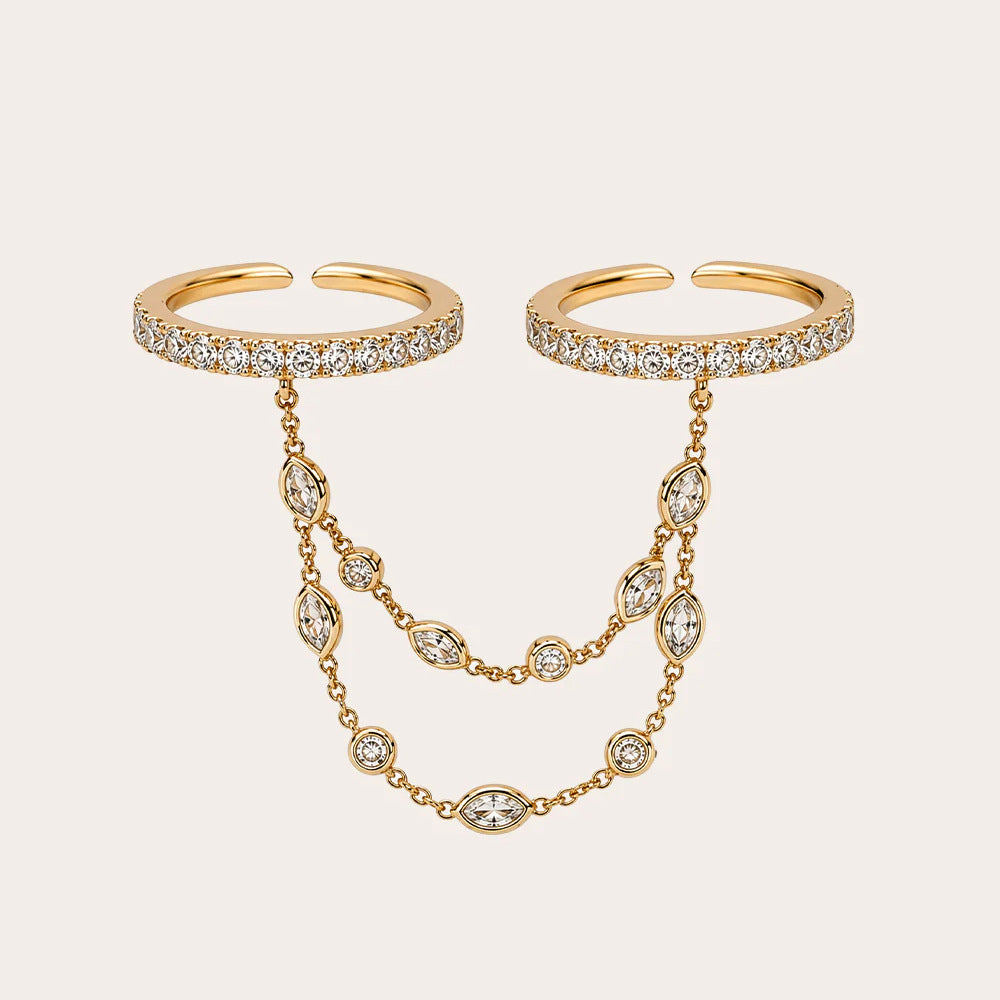 Gold Chain-Linked Ring JLTR0821