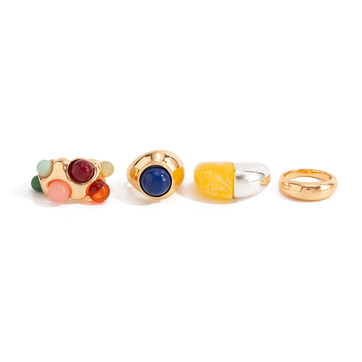 Gold Statement Bubble Ring JLTR0823