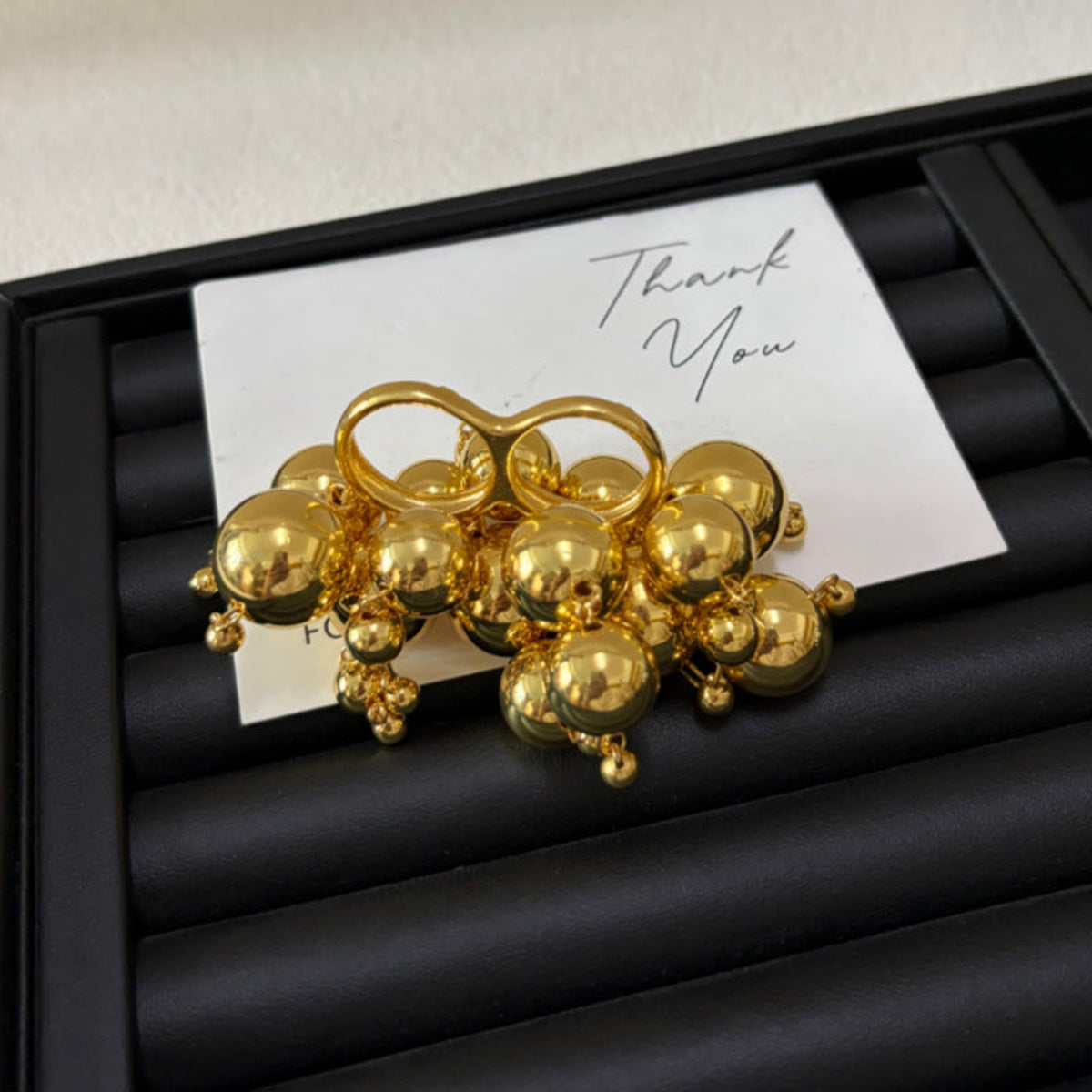 Gold Cluster Statement Ring JLTR0824
