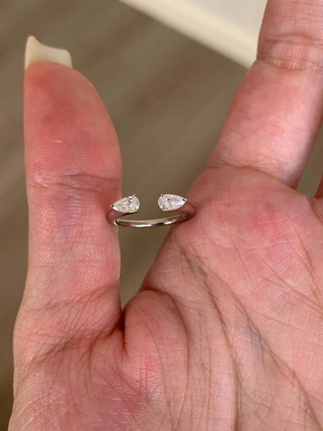 Silver Minimal Crystal Ring JLTR0826