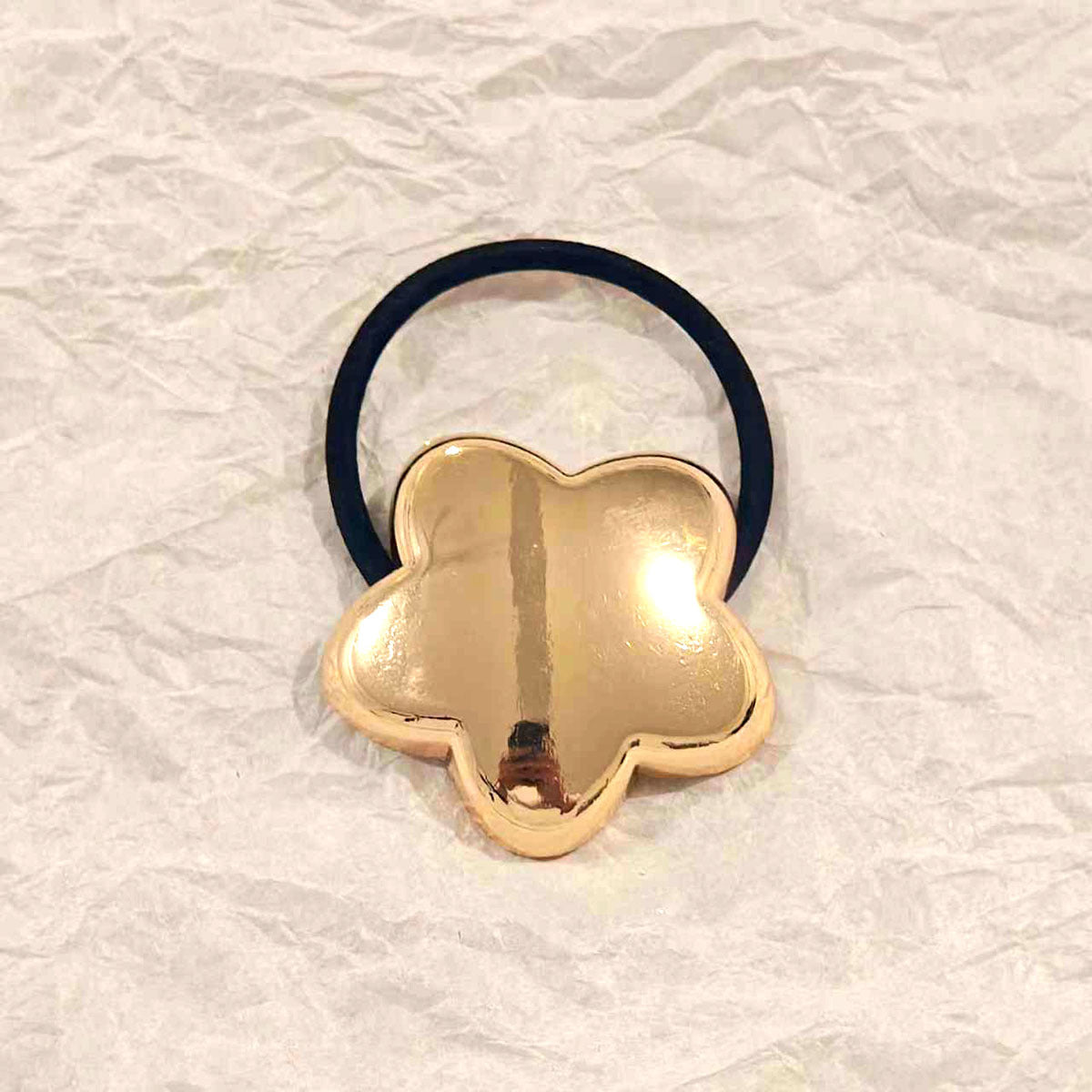 Star Composition Metal Tug Gold Hair Ties JLTS0522