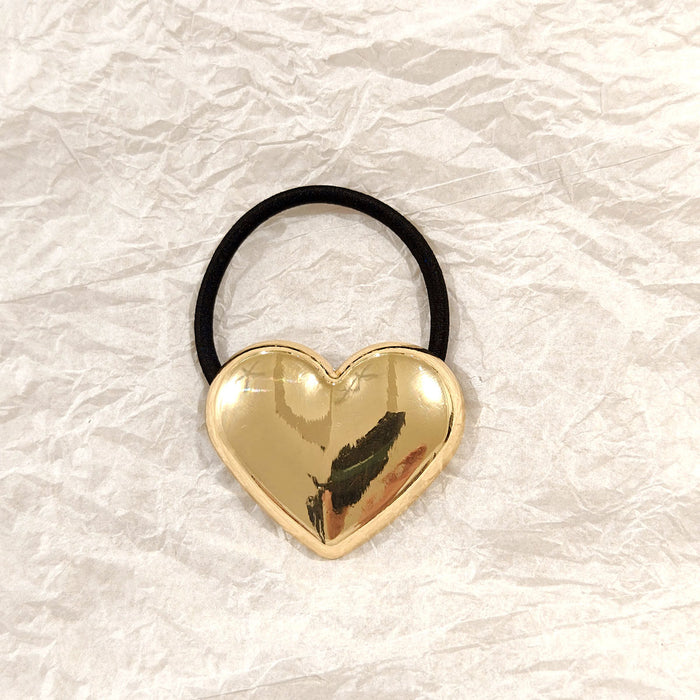 Minimal Silver Cuff Hair Tie – Sleek Metallic Elastic Band JLTS0509