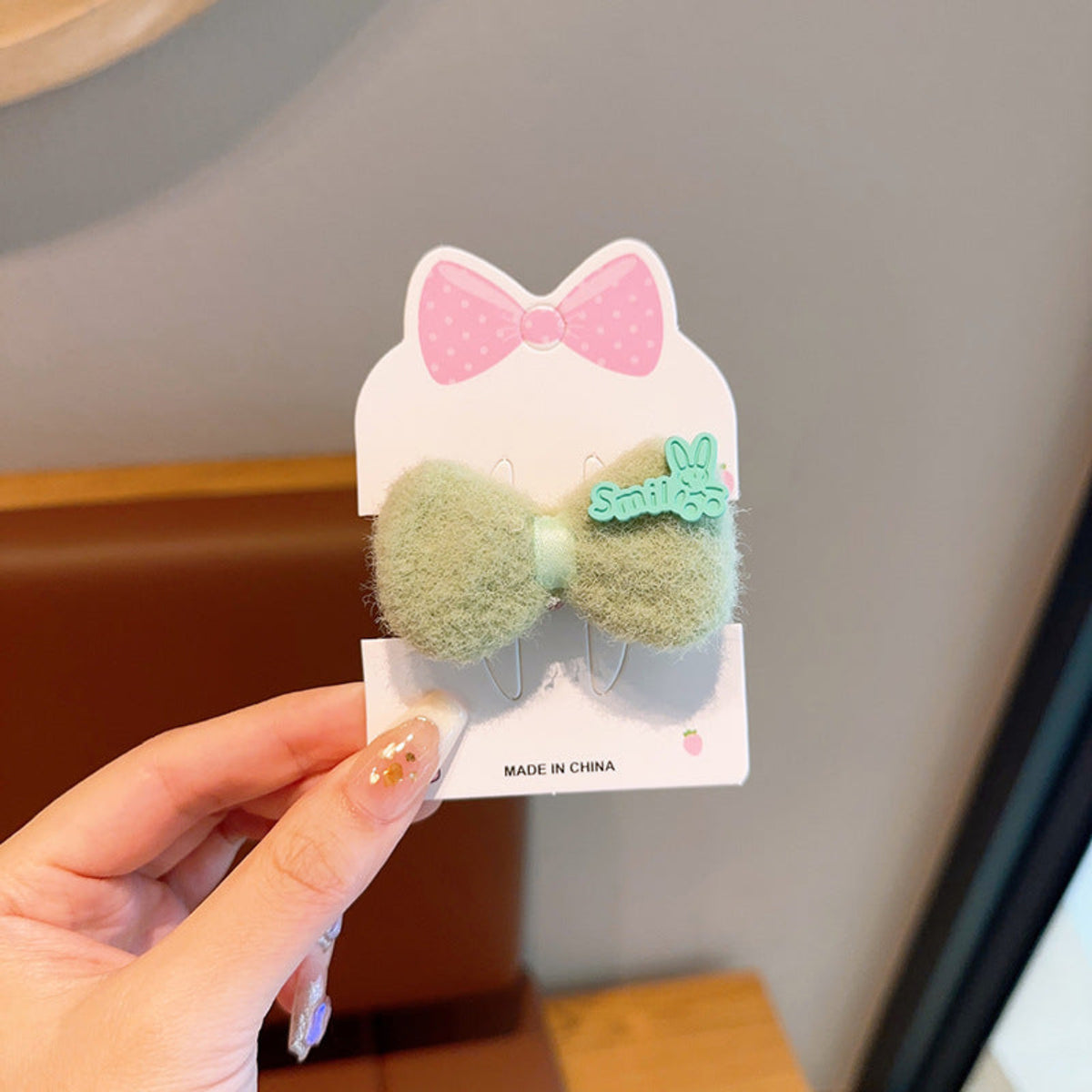 Pastel Bow Plush Hair Ties JLTS0587