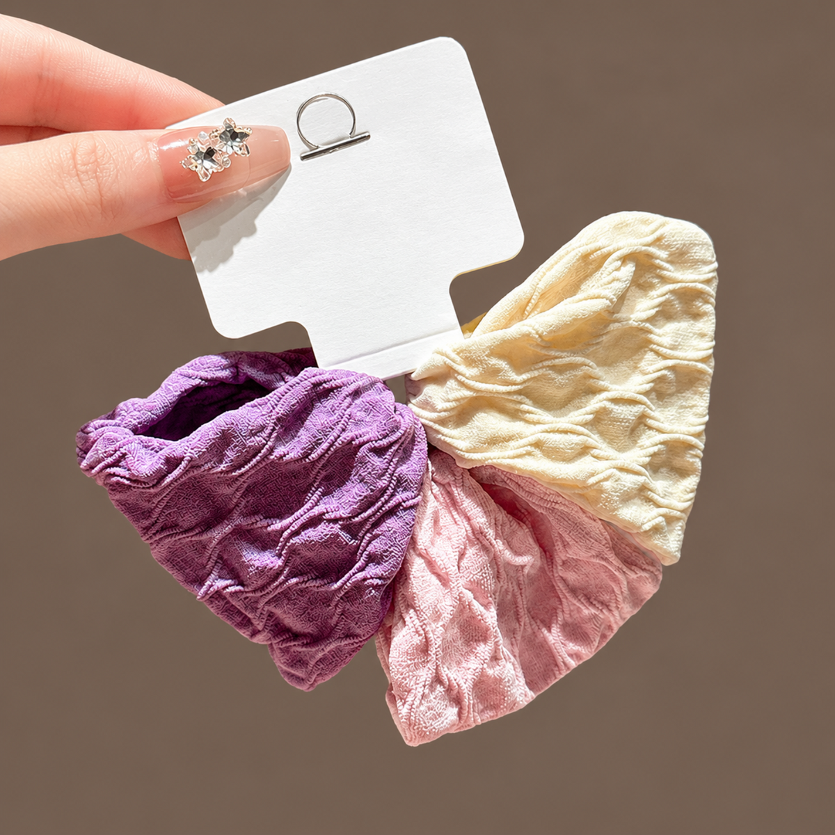 Mauve Blush Scrunchie Set JLTS0604