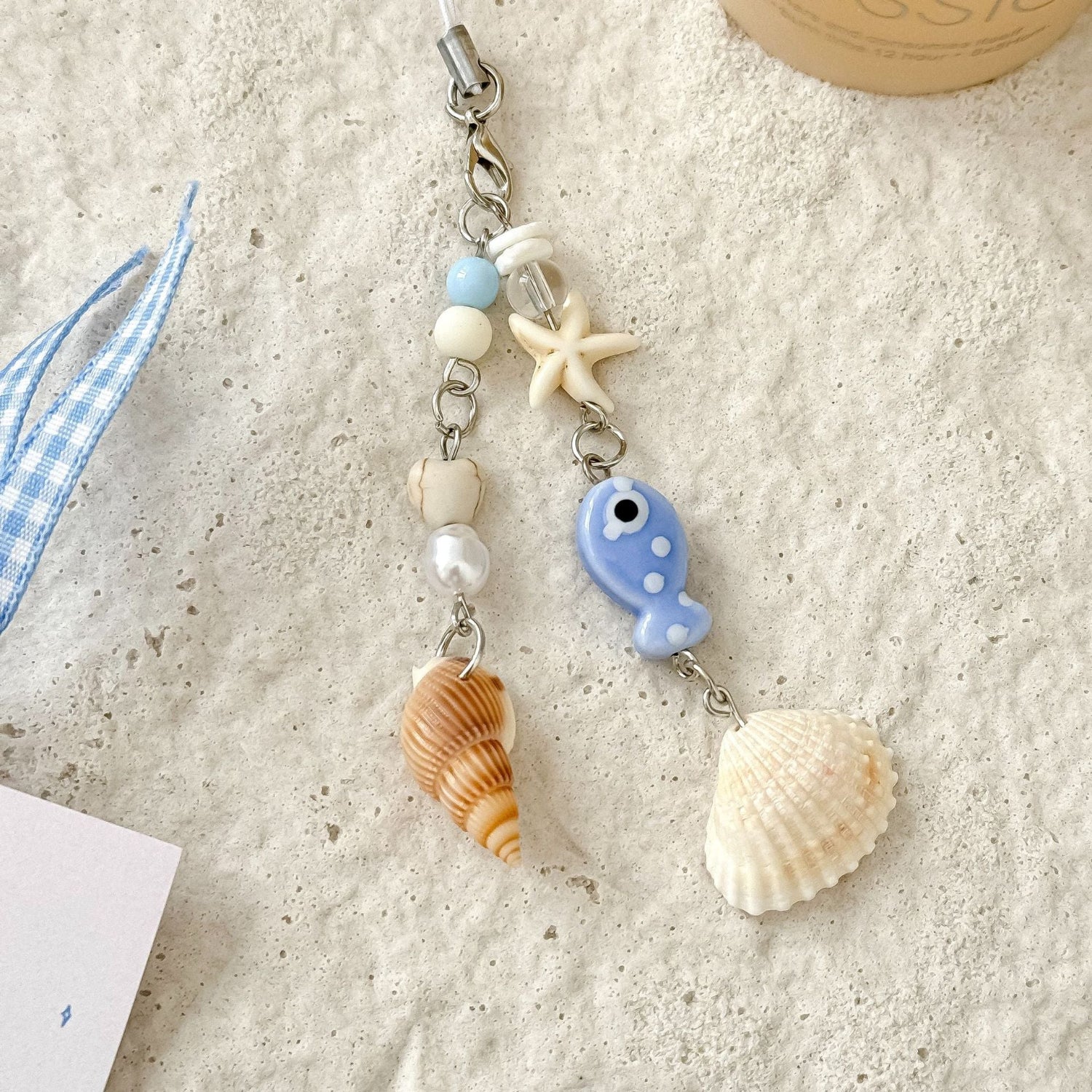 Blue Ocean Shell Keychain MWK0006