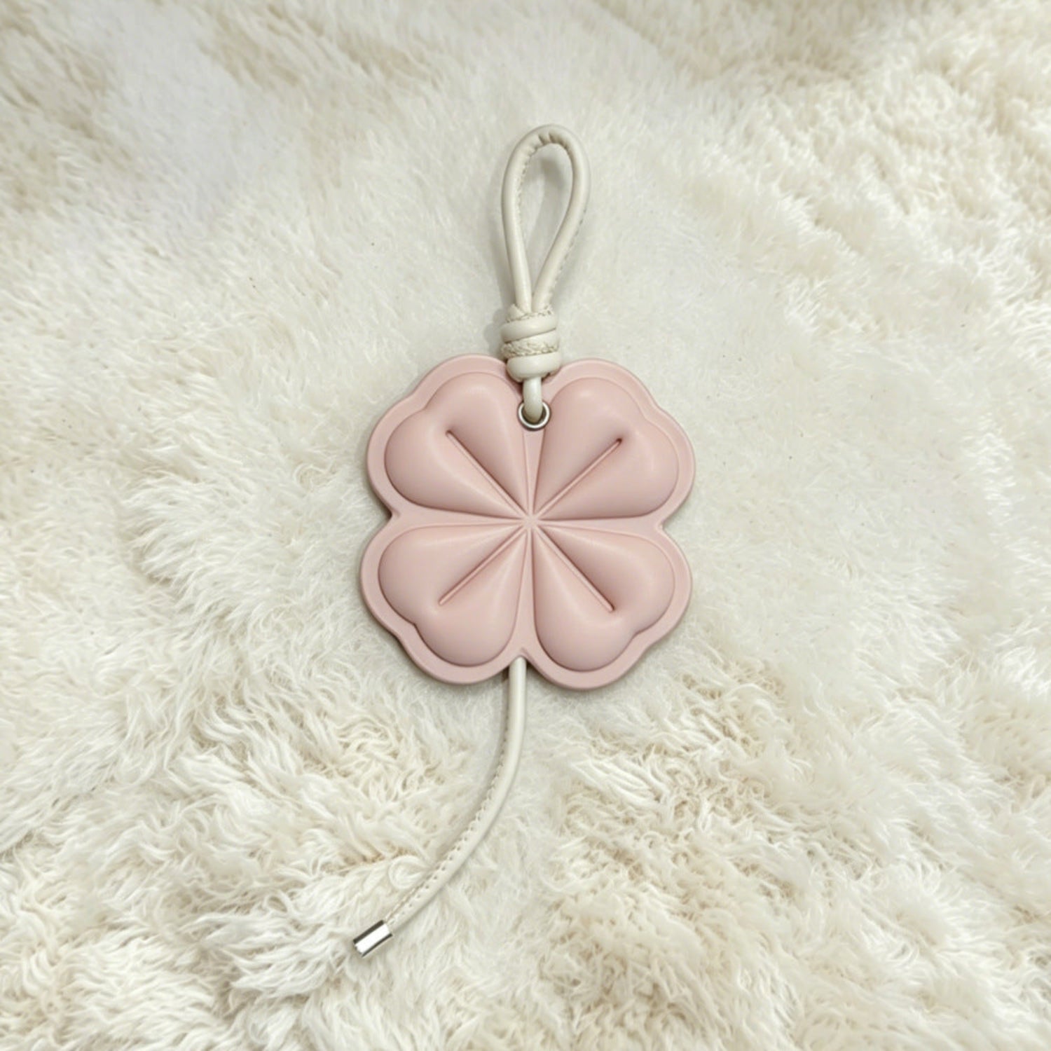 Pink Clover Leaf Keychain MWK0012