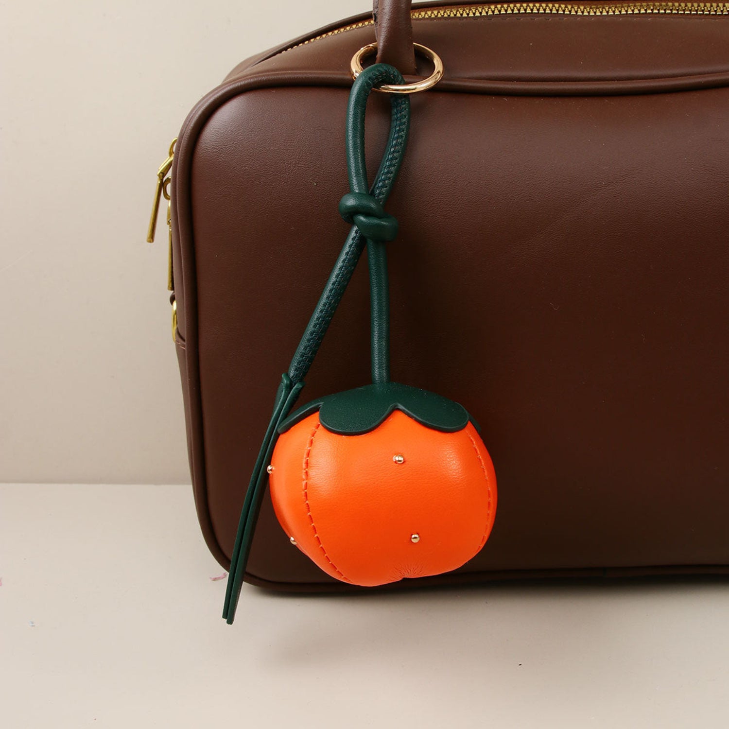 Orange Green Persimmon Keychain MWK0063