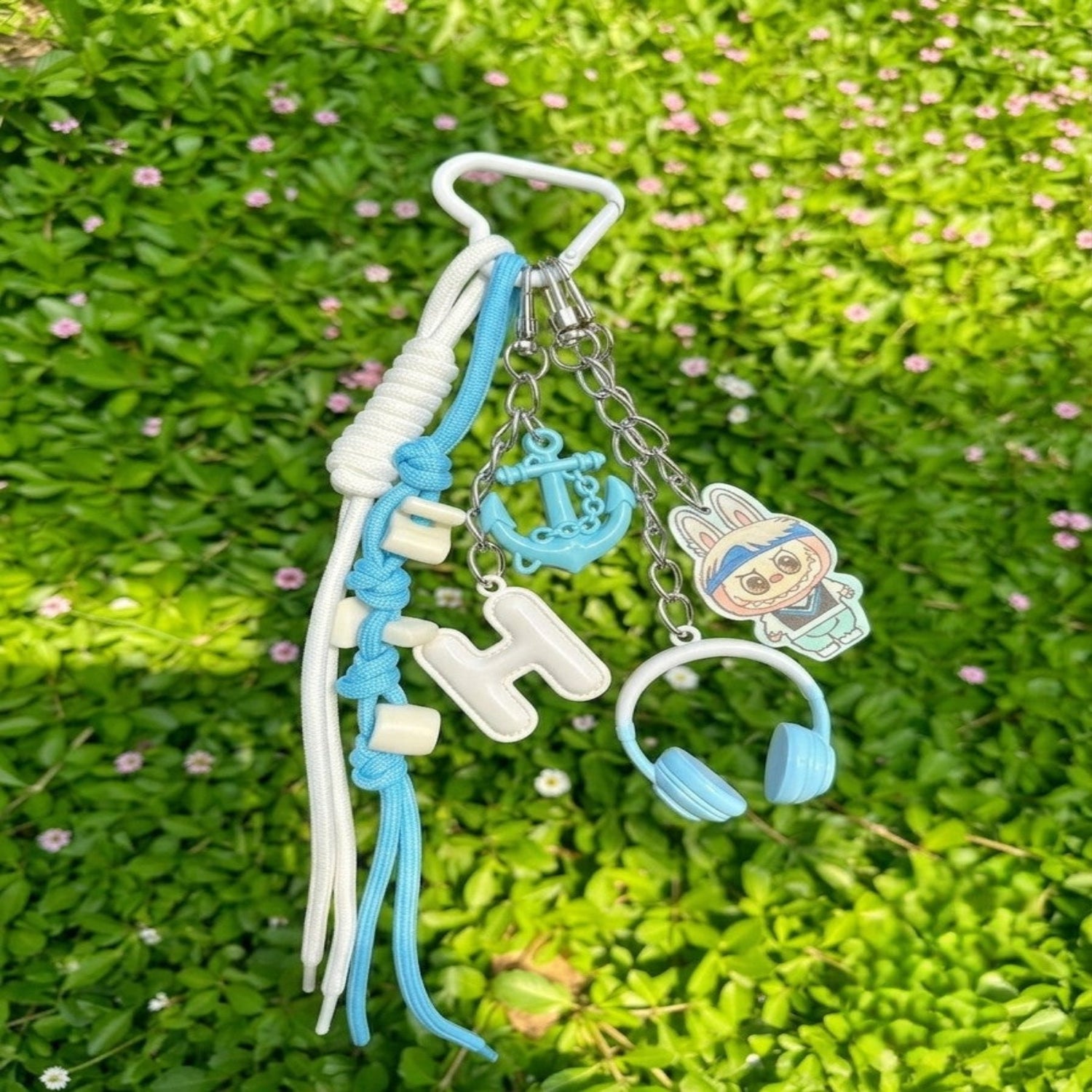 Blue and White Charm Keychain MWK0069