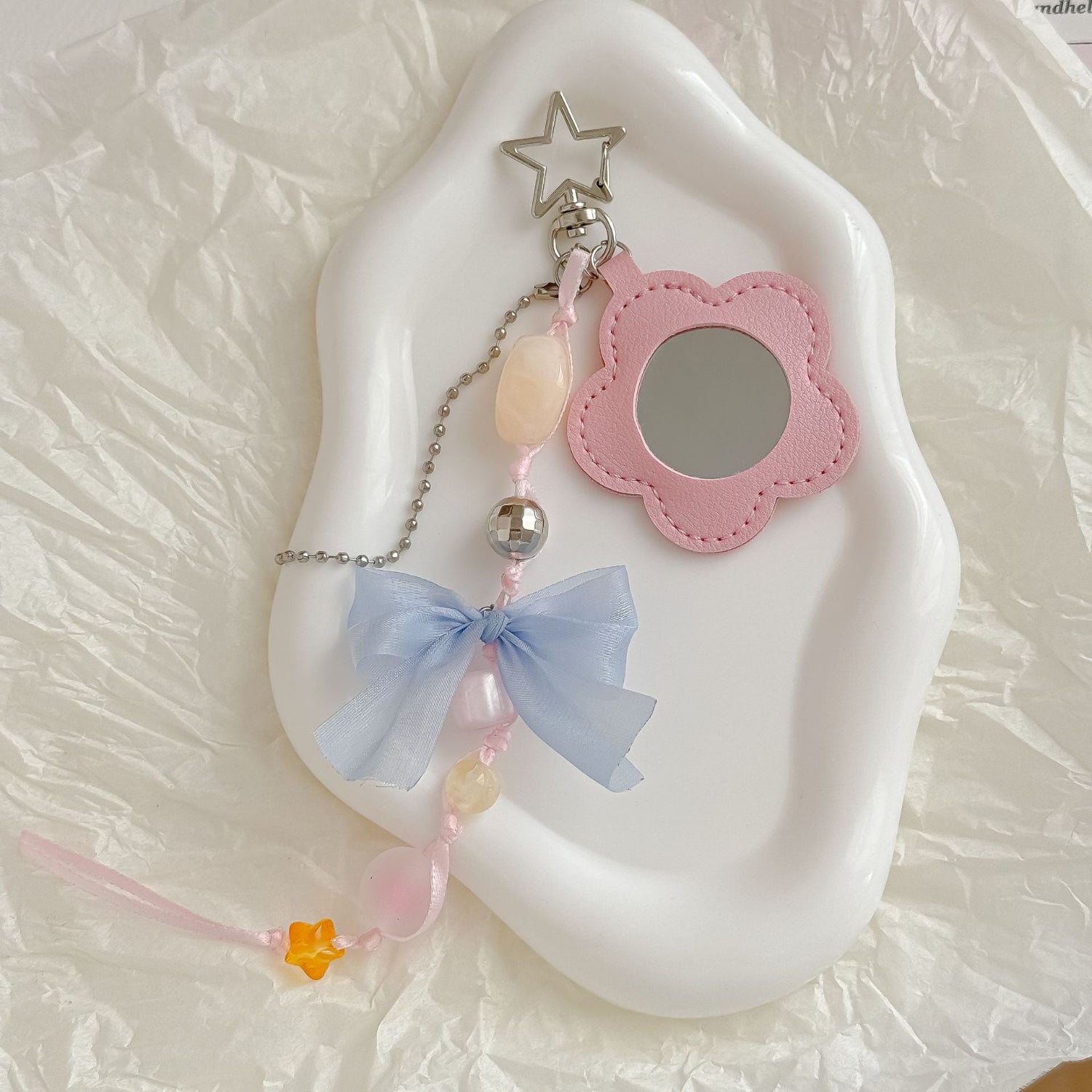 Pink Cute Flower Bagcharms MWK0080
