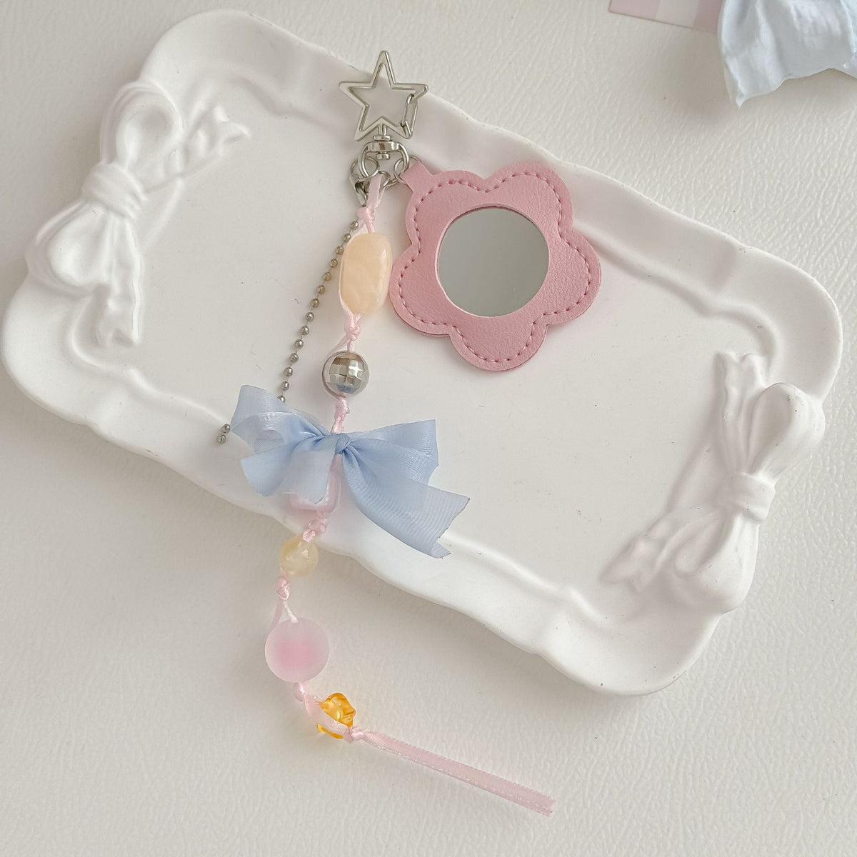 Pink Cute Flower Bagcharms MWK0080