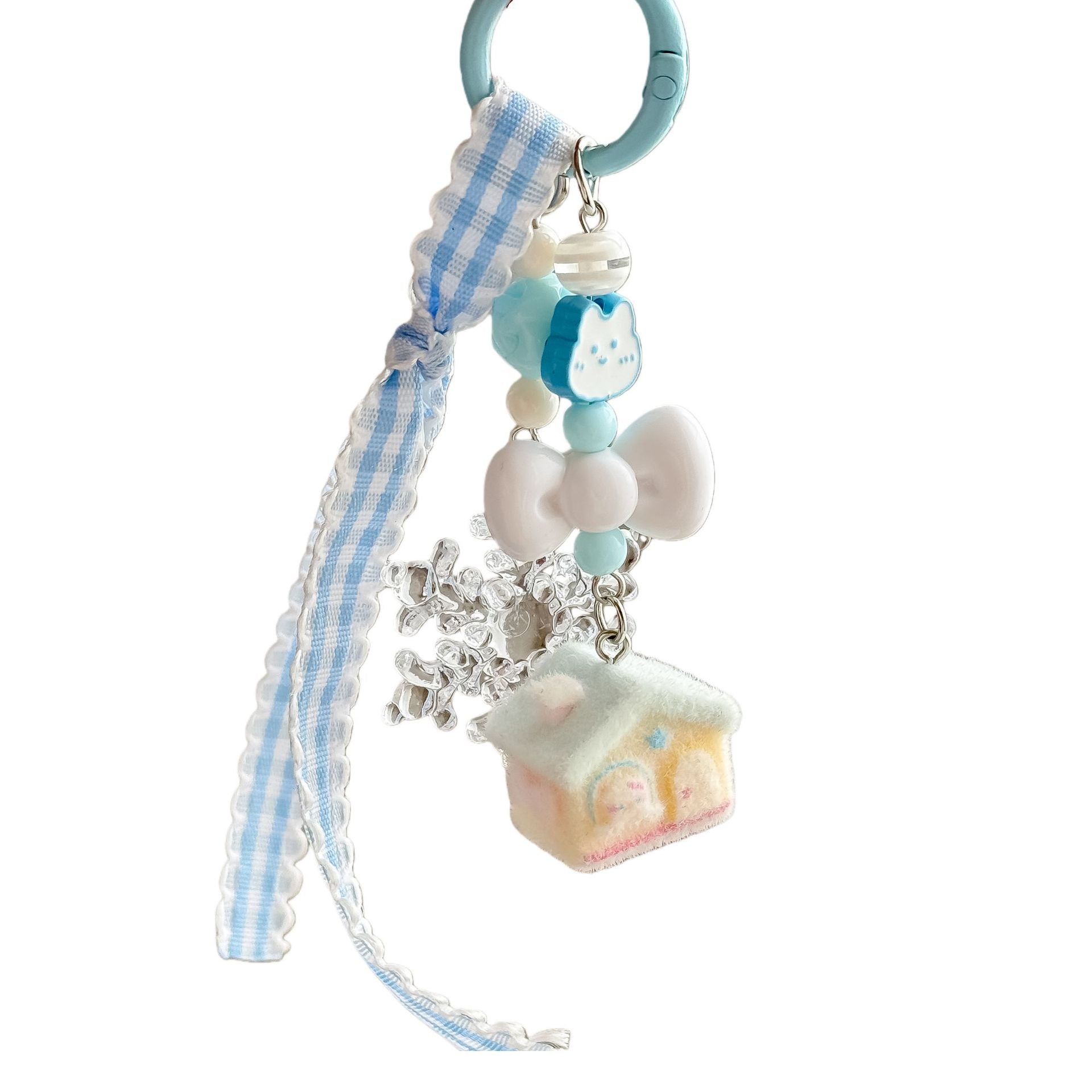 Cute Blue Bow Bagcharms MWK0093