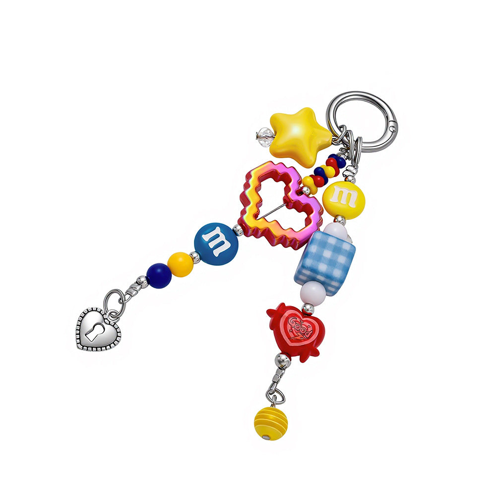 Multicolor Beaded Bag Charms Cute MWK0116