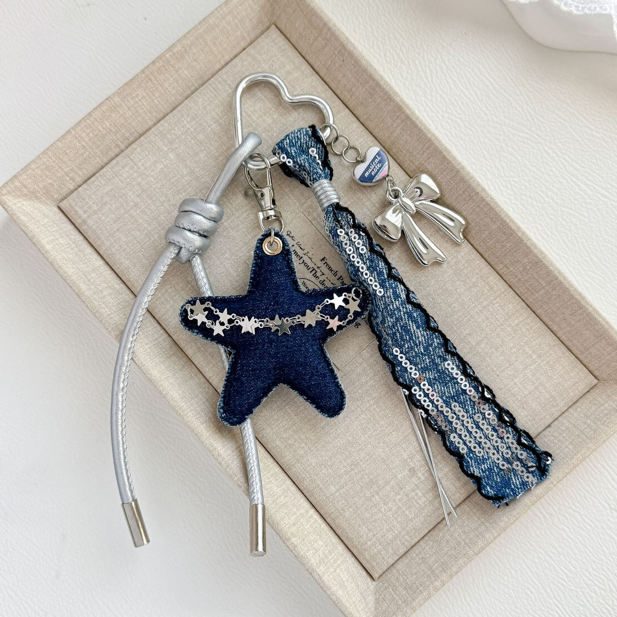 Navy Star Tassel Bag Charms MWK0120