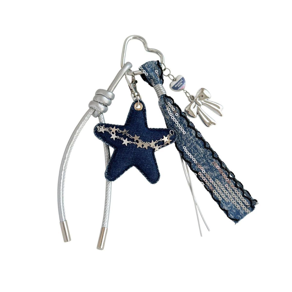 Navy Star Tassel Bag Charms MWK0120