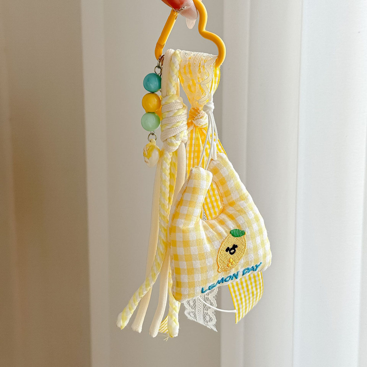 Yellow Floral Tassel Bag Charms MWK0122