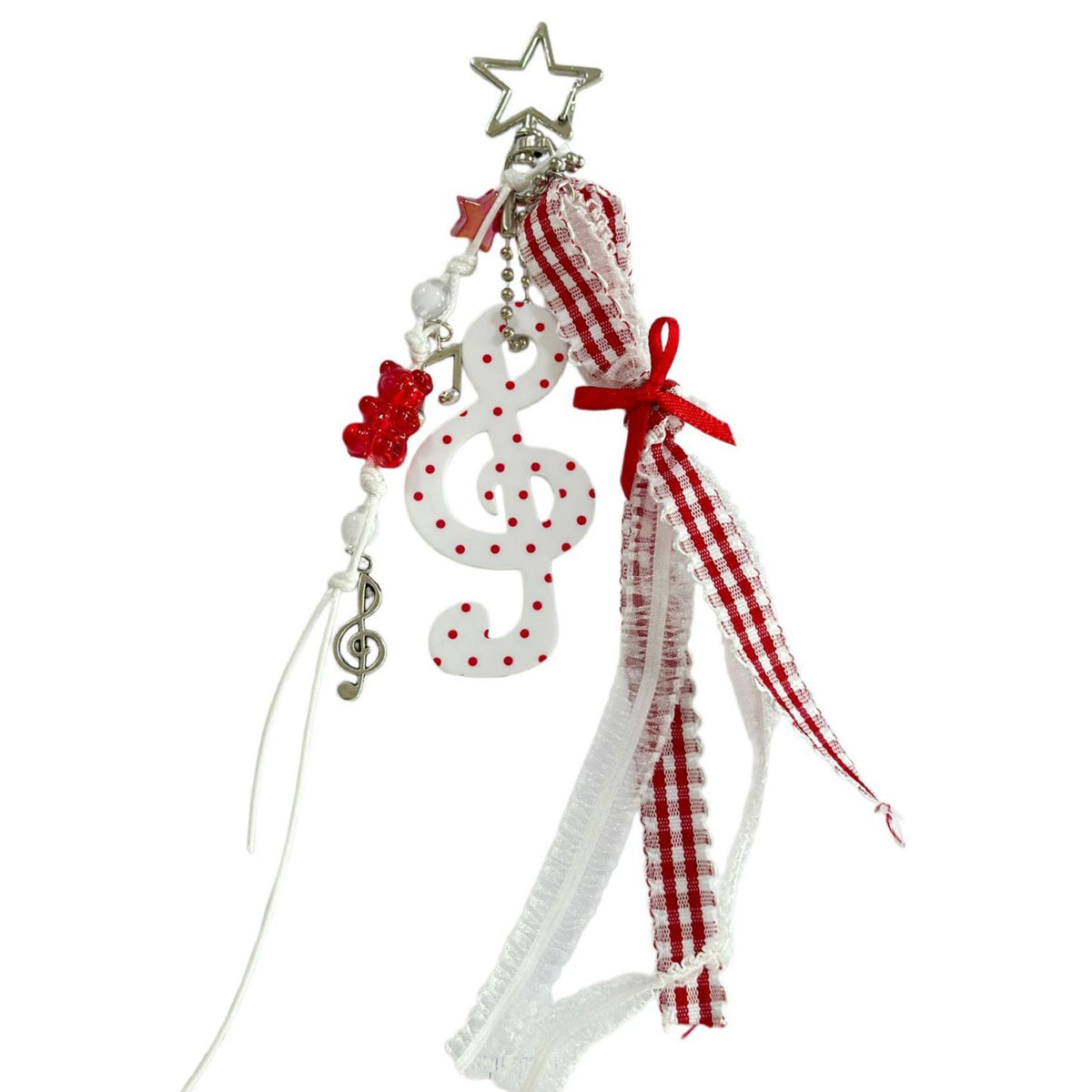 Red White Snowman Bag Charms MWK0123