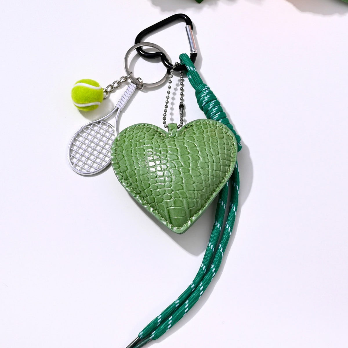 Green Heart Tennis Bag Charms MWK0130