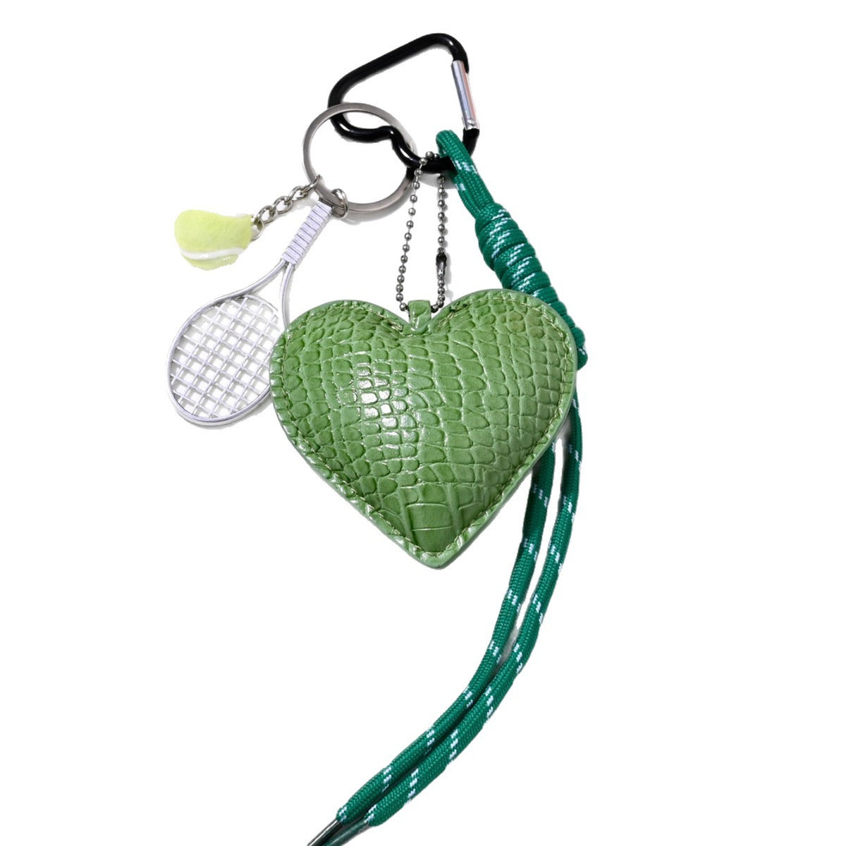 Green Heart Tennis Bag Charms MWK0130