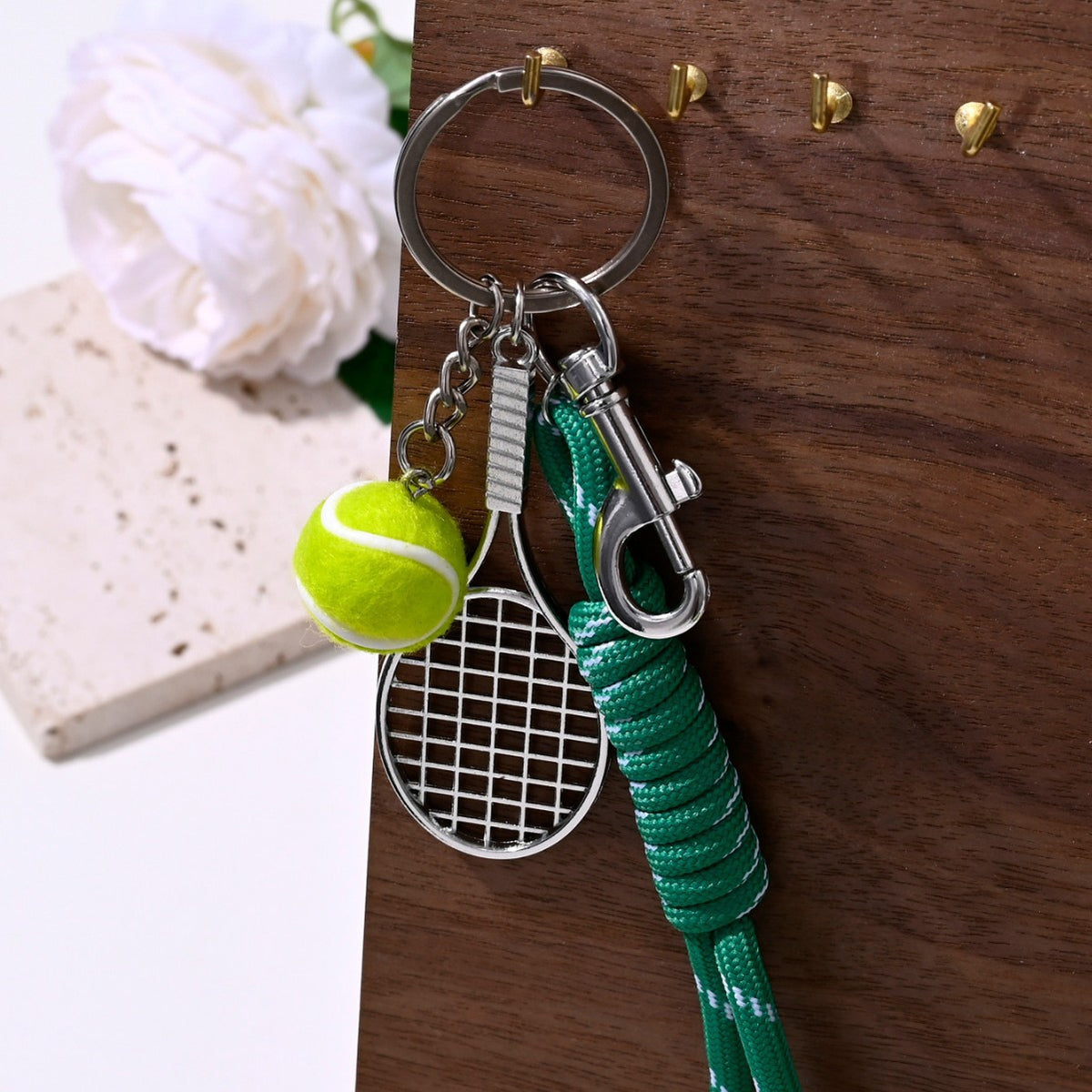 Green Tennis Tassel Bag Charms MWK0131
