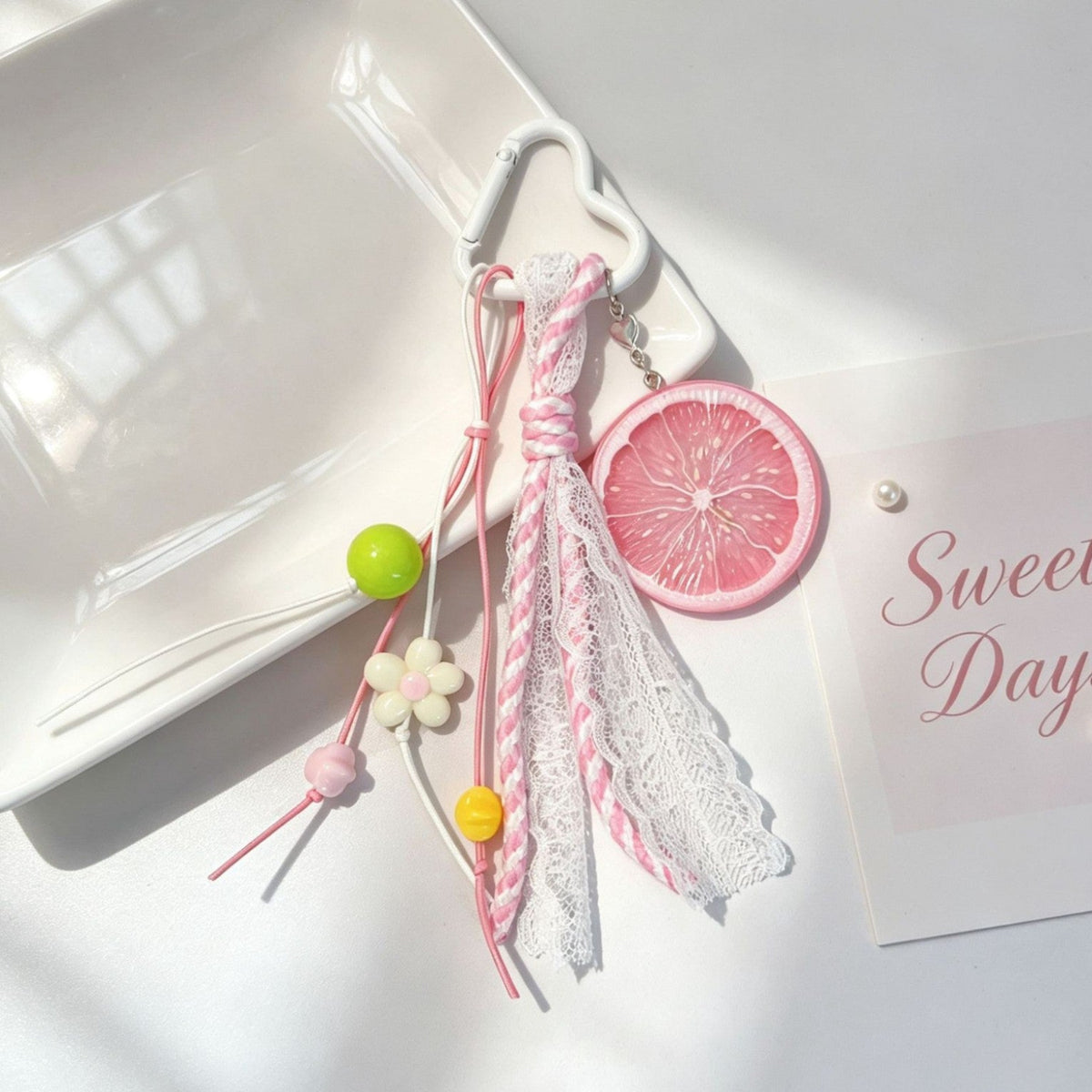 Pink Citrus Garden Charm Set MWK0135
