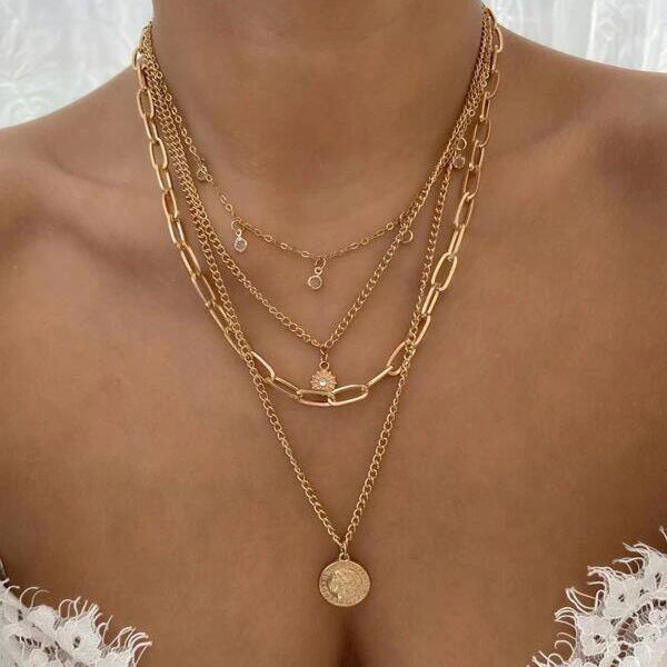 Just Lil Things Artifical  Gold Necklace jltn0796
