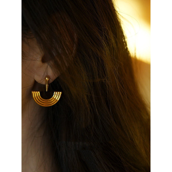 Just Lil Things Gold  Hoop Earrings jlt11800