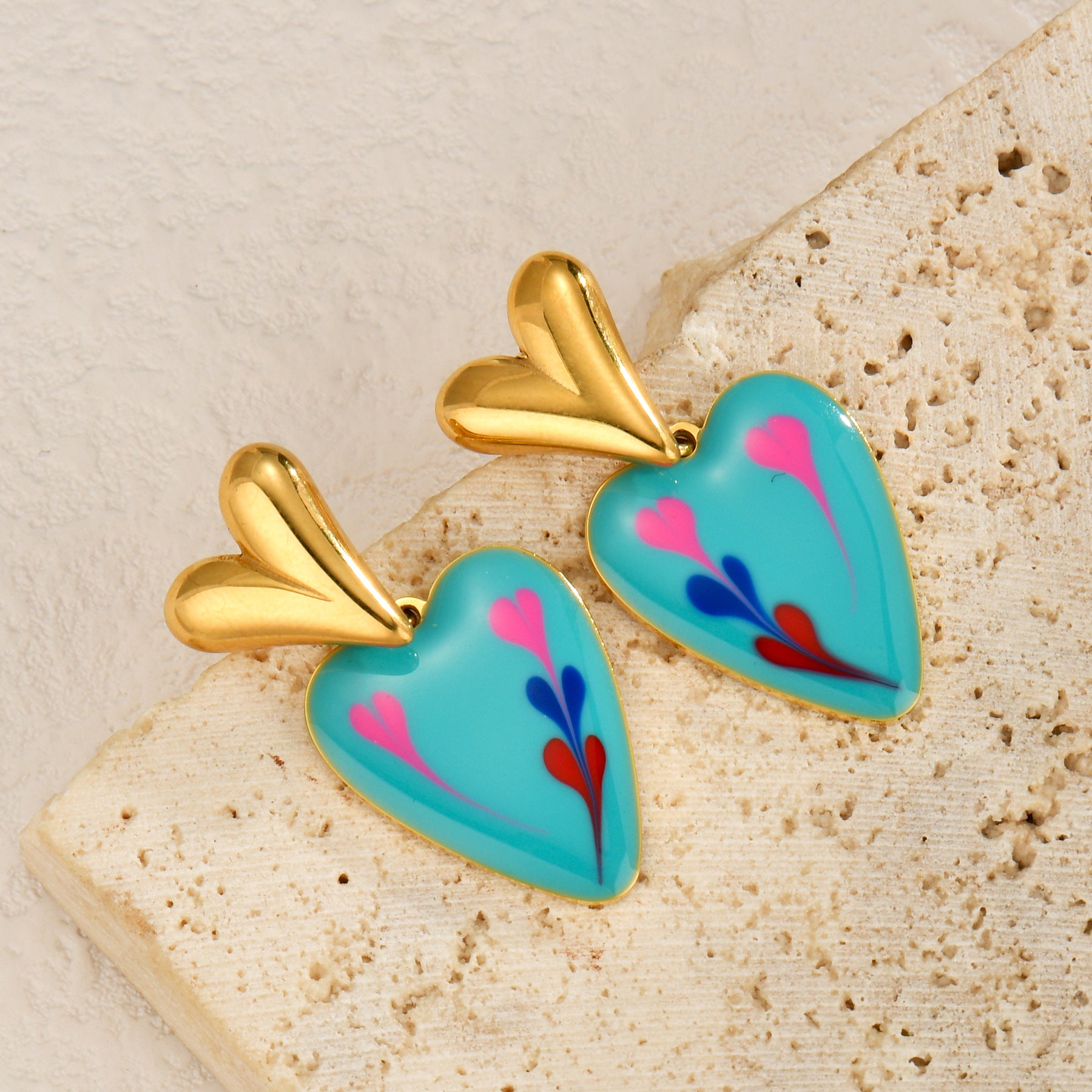 Just Lil Things Multi Color Pin Earrings