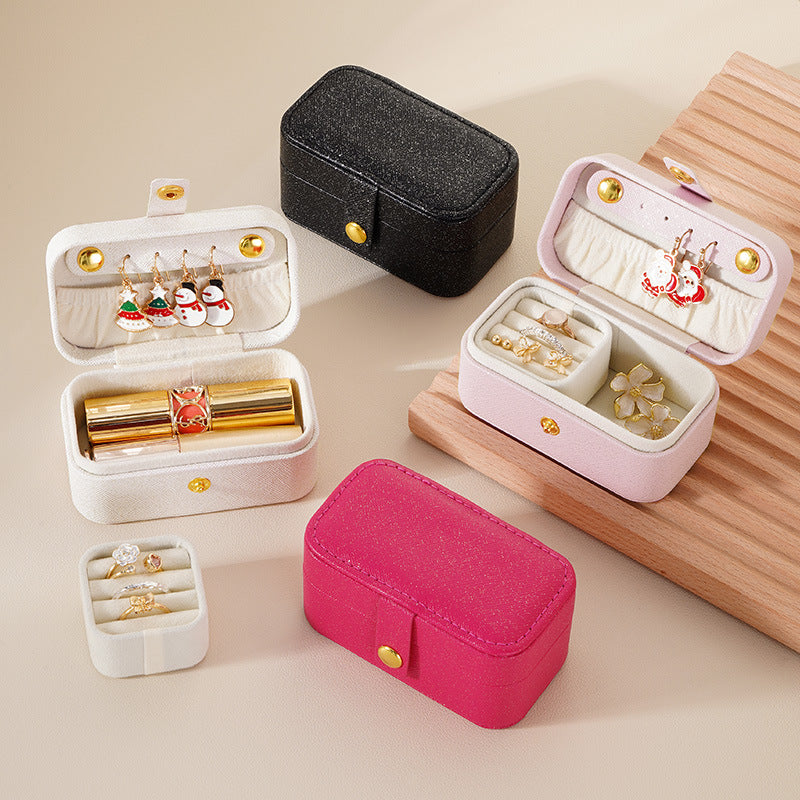 Just Lil Things mini jewelry box travel portable jewelry box earring necklace rings