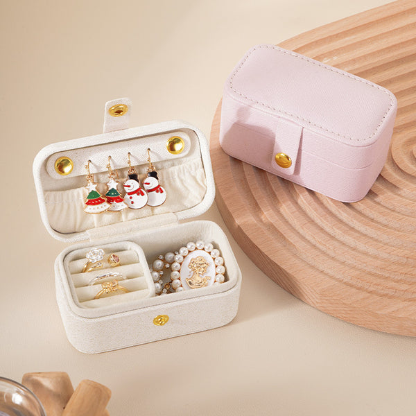 Just Lil Things mini jewelry box travel portable jewelry box earring necklace rings