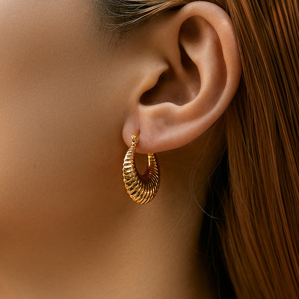 Just Lil Things Gold  Hoop Earrings jlt11785